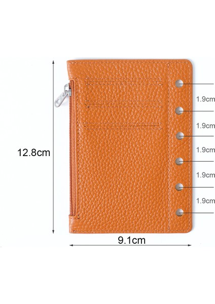 Çakıllı Siyah Stil Cep(A7) Moterm Fermuar Flyleaf Cebi A7 Boyutu Yüzük Planlayıcı Gerçek Tepeli Tahıl Deri Bölücü Madeni Para Saklama Çantası Defter Aksesuarı (Yurt Dışından) modelleri