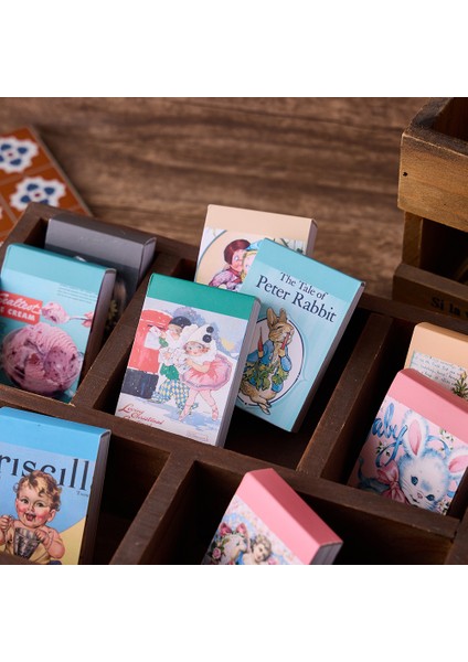 Xixiliunian Tarzı 100 Yapraklı Memo Blokları Yapışkan Notlar Vintage Tavşan Kızlar Bebek Kağıt Junk Günlüğü Scrapbooking Sticker Ofis Okul Kırtasiye (Yurt Dışından)