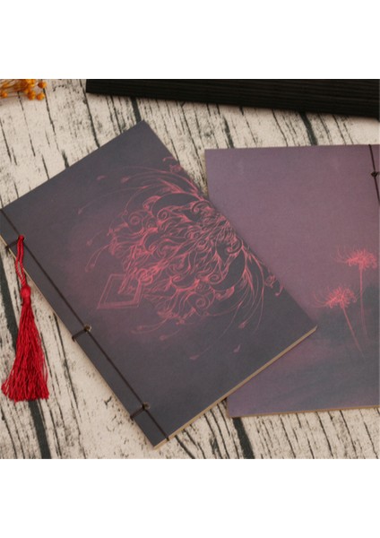 S Tarzı Yaratıcı Vintage Defter Çin Tarzı Defter Retro Püsküllü El Yapımı Defter Günlük Kitap Kırtasiye Okul Malzemeleri (Yurt Dışından)