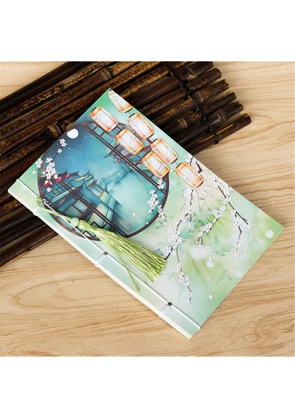 H Tarzı Yaratıcı Vintage Defter Çin Tarzı Defter Retro Püsküllü El Yapımı Defter Günlük Kitap Kırtasiye Okul Malzemeleri (Yurt Dışından)