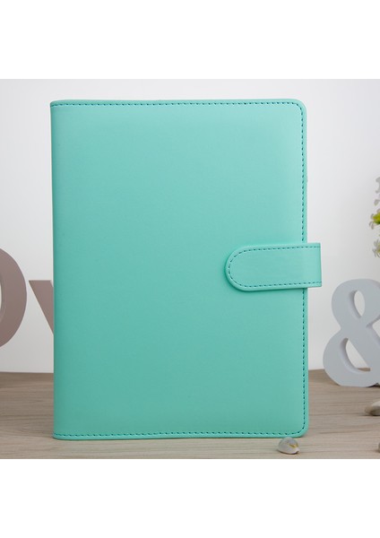 Yeşil Stil A5 A5A6 Deri Gevşek Yaprak Dolgu Defter Kapak Spiral Bağlayıcı Macaron Renkli Planlayıcı Kitap Yedek Kapak Kawaii Kırtasiye (Yurt Dışından)