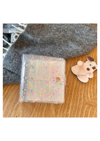 Bordo Tarzı Mınkys Yeni Gelen Kawaii Parıltılı Yıldız Kpop Fotoğraf Kartları Toplama Kitabı 3 Yüzük Bağlayıcı Kartlar Organizatör Kitap Kırtasiye (Yurt Dışından)