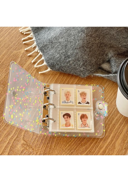 Bordo Tarzı Mınkys Yeni Gelen Kawaii Parıltılı Yıldız Kpop Fotoğraf Kartları Toplama Kitabı 3 Yüzük Bağlayıcı Kartlar Organizatör Kitap Kırtasiye (Yurt Dışından) fiyatları