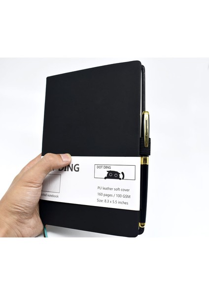 Pembe Tarzı A5 Yeni Bullet A5 Noktalı Defter Deri Kapaklı 80 gr Beyaz Kağıt Kawaii Ajanda Ofis Kırtasiye (Yurt Dışından) modelleri