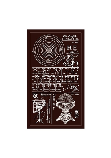 F Stili Dimeets Retro Bill Serisi Not Defteri Astronomik Notlar Bilet Stili Vintage Kırtasiye Deko Bullet Journaling Scrapbooking (Yurt Dışından)