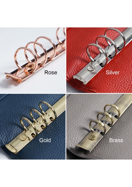 Altın Kişisel 25 mm Stili Defter Ajandası Planlayıcı A5 A6 Kişisel A7 Bağlayıcı Klasör Için 2 Çift Vida Ile Metal Spiral Halka Bağlayıcı Klips Dosya Klasörü (Yurt Dışından)