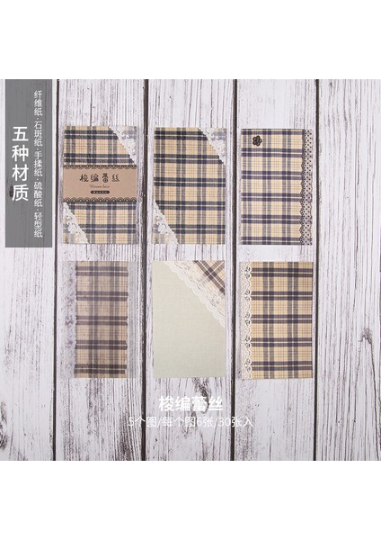 G Tarzı Dimeets Siyah Beyaz Vintage Dantel Malzeme Kağıdı Yazılabilir Retro Not Defteri Dıy Günlüğü Dekorasyon Scrapbooking Aksesuarları (Yurt Dışından)