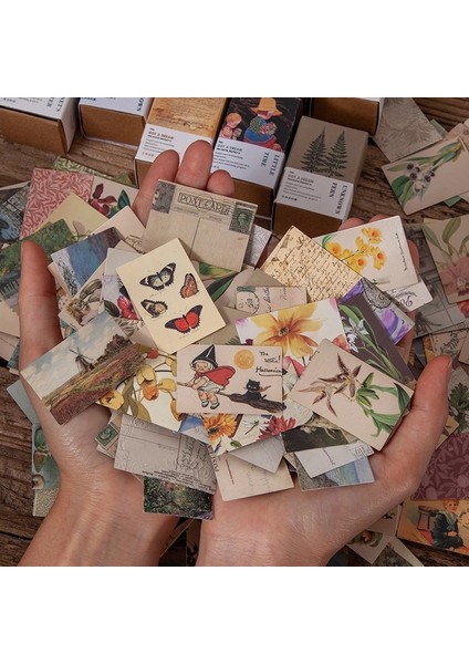 E Stili Vintage Kağıt Mini Kitap Kraft Kartlar Scrapbooking Için Dekorasyon Kırtasiye Lomo Kartlar Dıy Kağıt Günlük Etiket Sticker (Yurt Dışından) modelleri