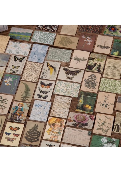 E Stili Vintage Kağıt Mini Kitap Kraft Kartlar Scrapbooking Için Dekorasyon Kırtasiye Lomo Kartlar Dıy Kağıt Günlük Etiket Sticker (Yurt Dışından) indirimleri
