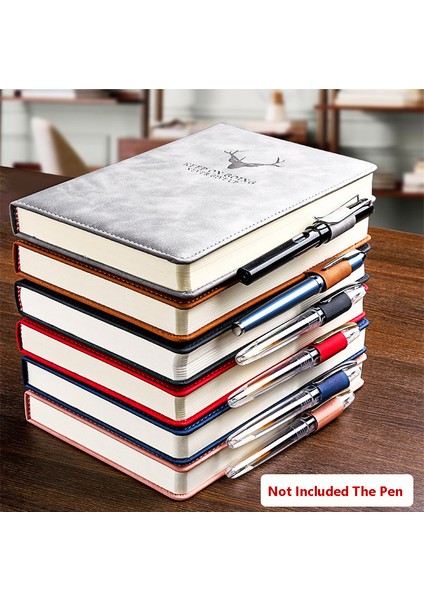 Bir Stil A5 360 Sayfa Ekstra Kalın Wax-Ling Deri A5 Günlük Ofis Iş Defteri Defter Günlük Okul Malzemeleri (Yurt Dışından) modelleri