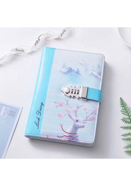 224SAYFA E Stili Şifreli Kilitli A5 Defter 360 Sayfa Günlük Okul Malzemeleri Hediye Kalem ile Öğrenci Günlüğü (Yurt Dışından)