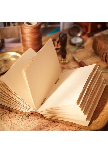 A3 Stili Kalın Deri Günlük Kitap Boş Kağıt Defter El Yapımı Kapaklı Defter (Yurt Dışından) modelleri