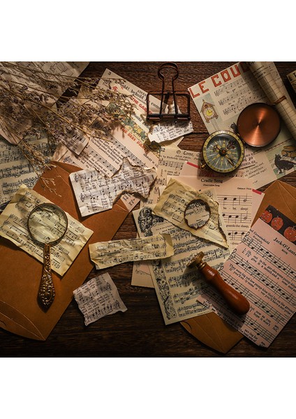 Bir Stil Scrapbooking Dekorasyon Için Retro Malzemeler Kitabı - El Yapımı Albüm, Günlük, Defter Için Kreatif Kağıt Seti (Yurt Dışından) fırsatları
