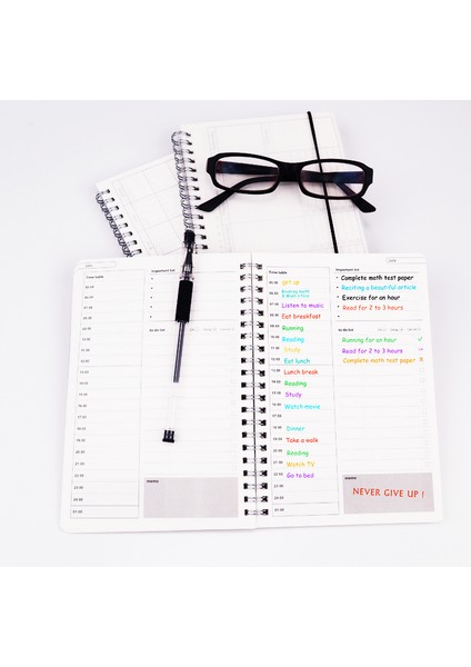 Günlük Plan Stili Yeni Defter Ajanda Günlük Haftalık Aylık Plan Spiral Organizatör A5 Not Defterleri Aylık Şeffaf Program Ajanda Planlayıcı (Yurt Dışından) modelleri