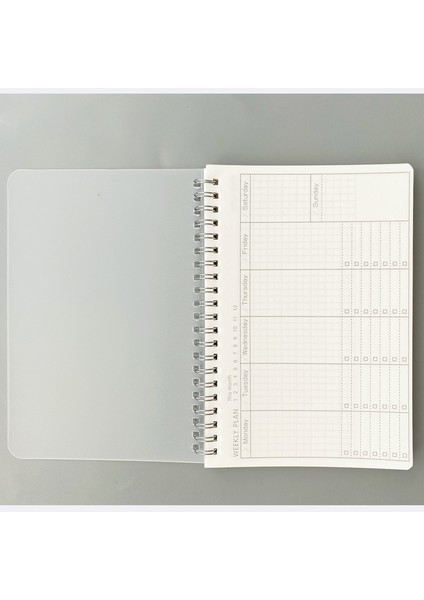 Pp Haftalık Plan Stili Öğrenciler Için Spiral Düzenleyici Defter Ajandası Haftalık Aylık Planlayıcı Günlük Ofis Malzemeleri Kraft Kağıt - Yaratıcı Not Defterleri (Yurt Dışından)