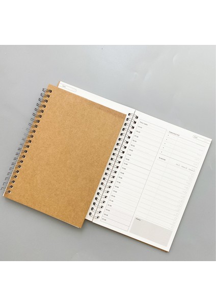 Pp Haftalık Plan Stili Öğrenciler Için Spiral Düzenleyici Defter Ajandası Haftalık Aylık Planlayıcı Günlük Ofis Malzemeleri Kraft Kağıt - Yaratıcı Not Defterleri (Yurt Dışından) fırsatları