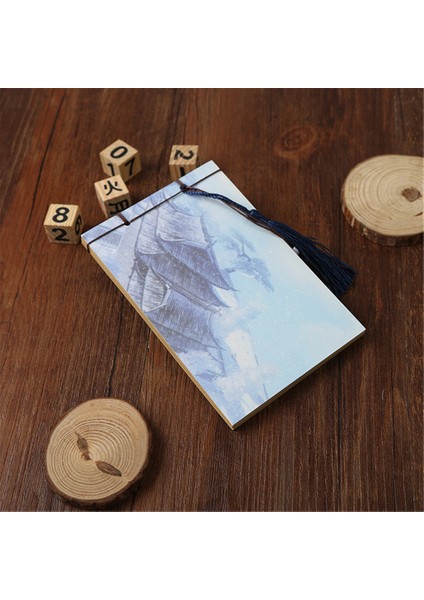 U Tarzı Yaratıcı Vintage Defter Çin Tarzı Defter Retro Püsküllü El Yapımı Defter Günlük Kitap Kırtasiye Okul Malzemeleri (Yurt Dışından)