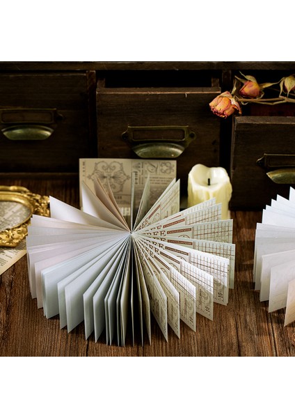 B Tarzı Dimeets Retro Bill Serisi Not Defteri Astronomik Notlar Bilet Stili Vintage Kırtasiye Deko Bullet Journaling Scrapbooking (Yurt Dışından) fırsatları