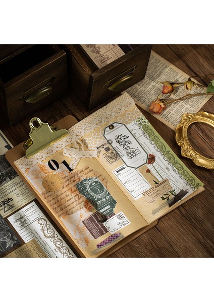 B Tarzı Dimeets Retro Bill Serisi Not Defteri Astronomik Notlar Bilet Stili Vintage Kırtasiye Deko Bullet Journaling Scrapbooking (Yurt Dışından) indirimleri