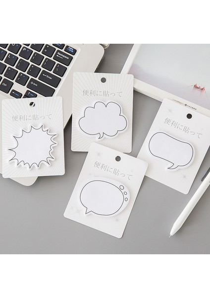 T4 Stili Çocuklar Için Sevimli Diyaloğ Kutusu Kağıt Sticker Yapışkan Not Sayfa Işaretçi Planlayıcı Kawaii Kırtasiye Not Defterleri Güzel -Okul Malzemeleri Için (Yurt Dışından) fiyatları