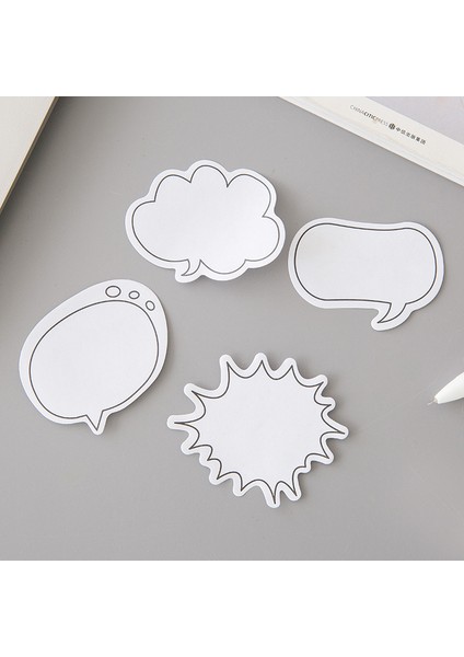 T4 Stili Çocuklar Için Sevimli Diyaloğ Kutusu Kağıt Sticker Yapışkan Not Sayfa Işaretçi Planlayıcı Kawaii Kırtasiye Not Defterleri Güzel -Okul Malzemeleri Için (Yurt Dışından) modelleri