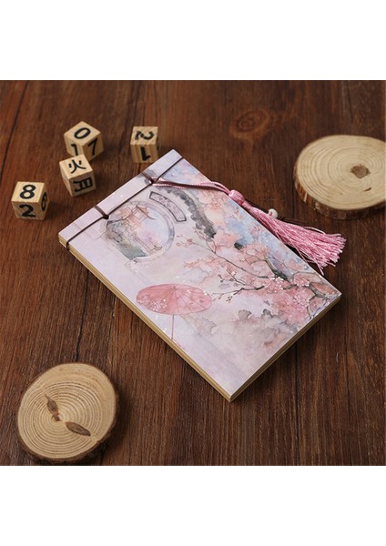 R Stili Yaratıcı Vintage Defter Çin Tarzı Defter Retro Püsküllü El Yapımı Defter Günlük Kitap Kırtasiye Okul Malzemeleri (Yurt Dışından)