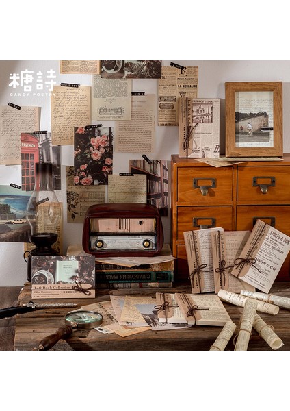 Jiaopianxiangji Tarzı Lot Not Defterleri Yapışkan Notlar Çatı Koleksiyonu Hurdalar Günlük Planlayıcı Etiketler Scrapbooking Dekoratif Dıy El Sanatları Etiketleri (Yurt Dışından)