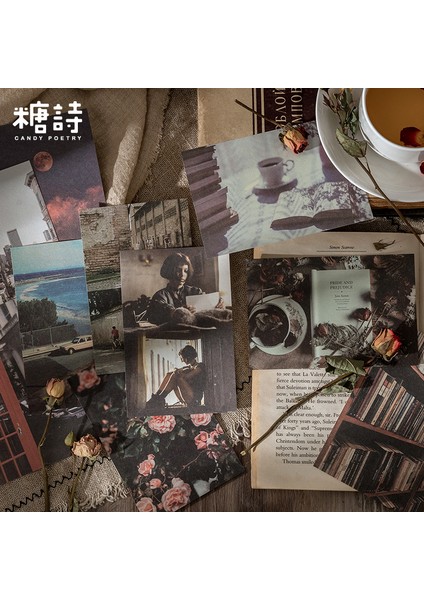 Jiaopianxiangji Tarzı Lot Not Defterleri Yapışkan Notlar Çatı Koleksiyonu Hurdalar Günlük Planlayıcı Etiketler Scrapbooking Dekoratif Dıy El Sanatları Etiketleri (Yurt Dışından)