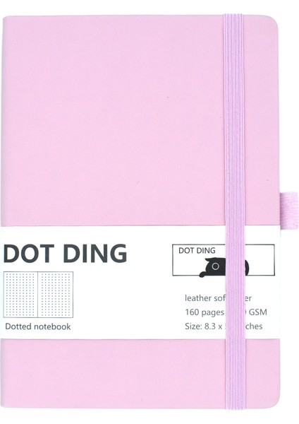 Pembe Tarzı Noktalı Mermi Defteri 100 Gsm Ciltli Ivory Beyaz Kağıt Günlük Planlayıcı Ajanda (Yurt Dışından)