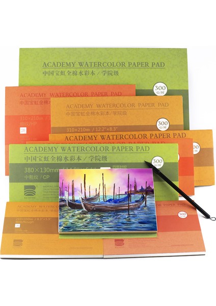 260 260 Kaba Tane Barteen %100 Pamuk Profesyonel Suluboya Kağıdı 20 Sayfa 300GSM El Boyaması Suluboya Defter Sanatçı Öğrenci Malzemeleri (Yurt Dışından) fiyatları