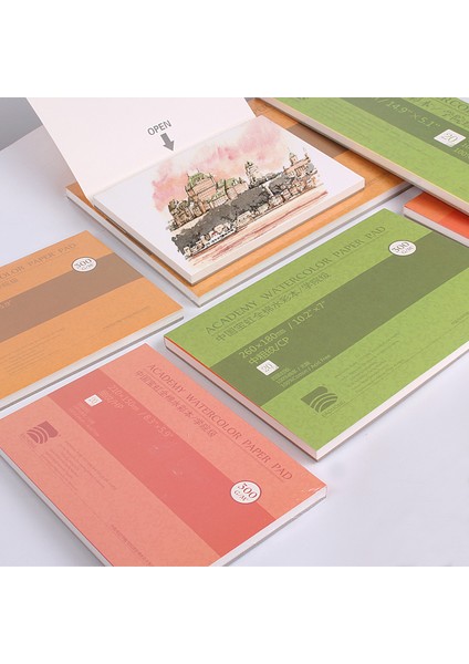 260 260 Kaba Tane Barteen %100 Pamuk Profesyonel Suluboya Kağıdı 20 Sayfa 300GSM El Boyaması Suluboya Defter Sanatçı Öğrenci Malzemeleri (Yurt Dışından) fırsatları
