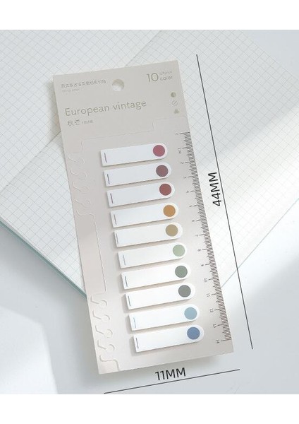 No.3 Tarzı Retro Renkli Gevşek Yapraklı Endeks Not Memo Yapışkan Koleksiyon Malzemeli Defter Kırtasiye Kendinden Yapışkanlı Not Defterleri (Yurt Dışından)