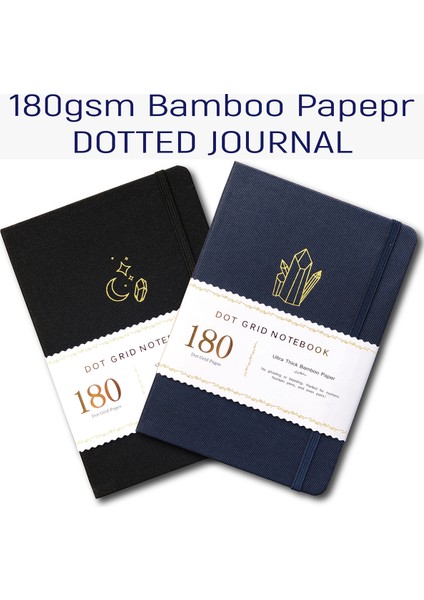 Kırmızı Stil Renkli Gümüş Kenarlar Buke Defter Noktalı Günlük Çizgili Sayfalar 180GSM Bambu Kalın Beyaz Kağıt, Siyah Su Geçirmez Kumaş Kapak (Yurt Dışından) modelleri