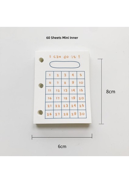 Tarz Yap Mini Boyut Mze Clear 3 Halkalı Spiral Defter Okul Malzemeleri Öğrenci Kendin Yap Halkalı Defter Planlayıcı Sevimli Kevin&sasa El Sanatları Ile Sunulan (Yurt Dışından)