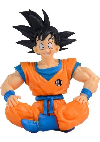 Dragon Ball Süper Saiyan Gk Oturan Goku Şekil Sun Wukong Anime Bebek El Modeli Süsleme (Yurt Dışından)