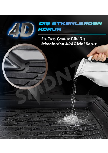 Peugeot 508 2012 Model 4d Havuzlu Üniversal Yeni Nesil Paspas Siyah Set fiyatları