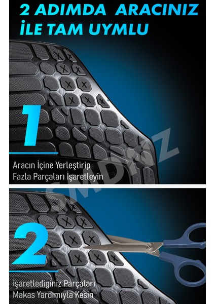 Peugeot 508 2012 Model 4d Havuzlu Üniversal Yeni Nesil Paspas Siyah Set modelleri