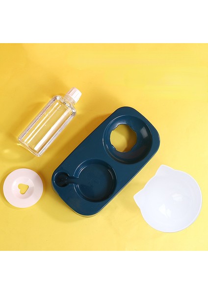 Beyaz Stil Köpek Kasesi ile Stand Otomatik Su Deposu Besleyici Kedi Mama Kasesi 2'ü 1 Arada Sıçrama Geçirmez Su Kabı Yükseltilmiş Çıkarılabilir (Yurt Dışından) modelleri