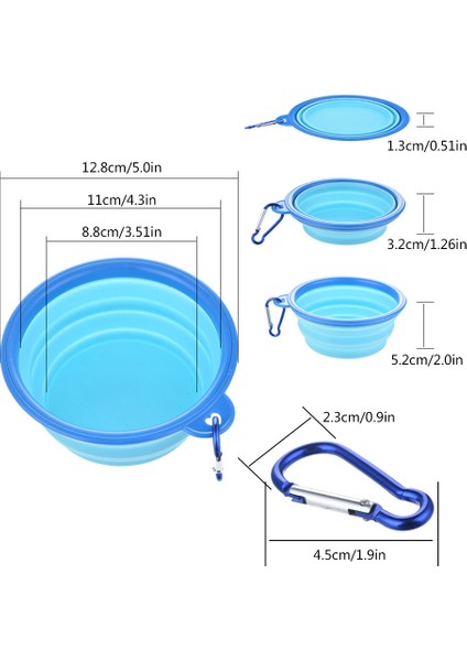 C1 Stili 1 Pc Katlanabilir Köpek Kapları Seyahat Köpek Taşınabilir Su Kabı Köpekler Için Kap Yürüyüş Yavru Yiyecek Konteyneri (Yurt Dışından) fırsatları