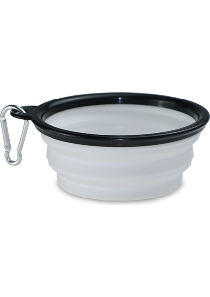 Gri Tarzı 350ML 350ML Pet Silikon Kase Katlanabilir Silikon Kase Kedi Köpek Yiyecek Su Seyahat Taşınabilir Kase Katlanabilir Yavru Kase (Yurt Dışından)