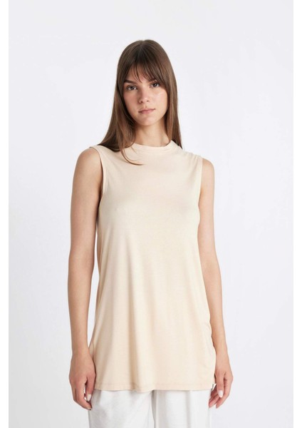 Regular Fit Kolsuz 2'li Basic Tişört Tunik D5478AXNS