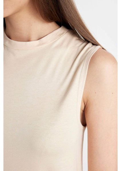 Regular Fit Kolsuz 2'li Basic Tişört Tunik D5478AXNS