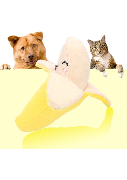 Domuz Tarzı S Beden Yavru Köpek Kediler Için Sevimli Oyuncaklar Muz Şekilli Peluş Squeaky Sesli Oyuncak Evcil Hayvan Ürünleri (Yurt Dışından) modelleri