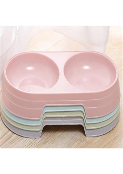 C Tipi Kırmızı Stil Kediler ve Köpekler Için Çift Kase Plastik Mama ve Su Kabı (Yurt Dışından) fiyatları