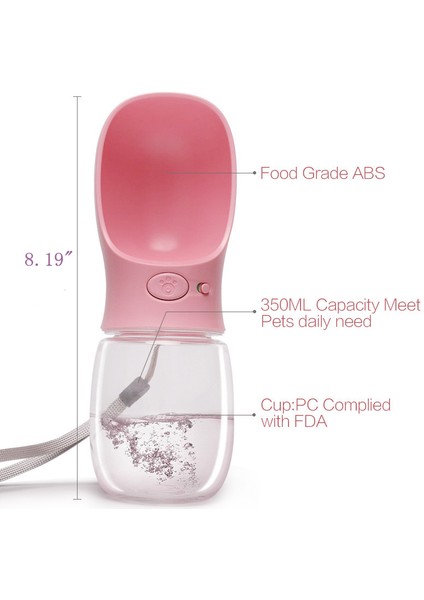 Koyu Mavi Stil 480ML Taşınabilir Pet Köpek Su Şişesi Seyahat Yavru Köpek Içme Kasesi Açık Pet Su Dağıtıcısı Küçük Büyük Köpekler Için (Yurt Dışından) fırsatları