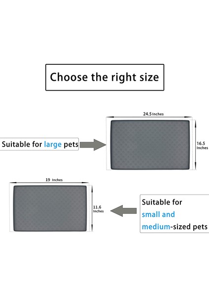 Gri Tarzı 46X30CM Köpekler ve Kediler Için Silikon Mama Matı Pati Desenli Yemek ve Su Kabı Altlığı - Kolay Temizlenebilir (Yurt Dışından) fiyatları