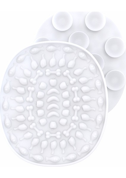 Beyaz Stil Köpekler Için Silikon Köpek Yalama Matı Yavaş Yem Tabak Köpek Banyo Oyalama Silikon Köpek Emici Yiyecek Eğitim Pet Der Malzemeleri (Yurt Dışından)