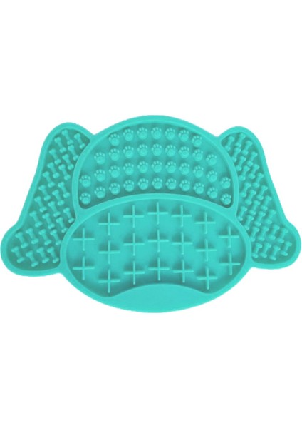 Gümüş Tarzı Ev Evcil Hayvan Köpek Yavaş Yem Kabı Pençe Şeklinde Besleme Matı ve Tabak Silikon Köpek Yalama Pedleri Güvenli Toksik Olmayan Eğitim Tablası (Yurt Dışından)