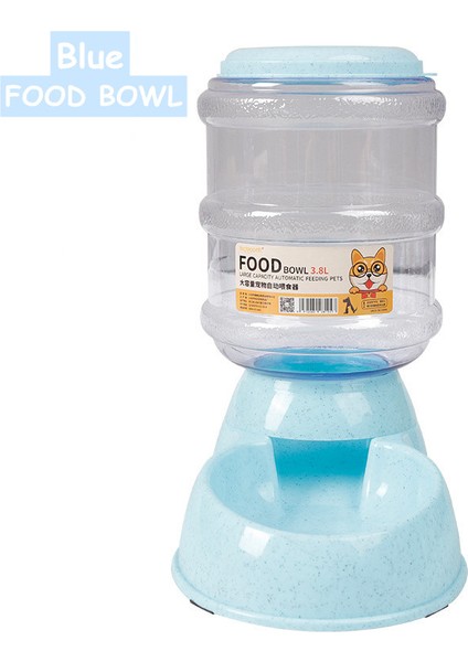 Mavi Yemek Kasesi Stili Moda Ev Evcil Hayvan Bakımı Köpek Evcil Hayvan 3.75L Büyük Kapasiteli Otomatik Içme Suyu Kapları Evcil Hayvan Malzemeleri Köpek Der (Yurt Dışından)