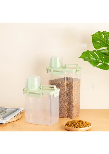 Pembe Tarzı 16.5CMX15.5CMX11CM Köpek Kasesi Kedi Kasesi Kova Pet Daha Büyük Kapasiteli Kutular Konteynerler Gıda Saklama Varil Ölçü Kupası Kutu Kutusu Kutuları (Yurt Dışından) modelleri